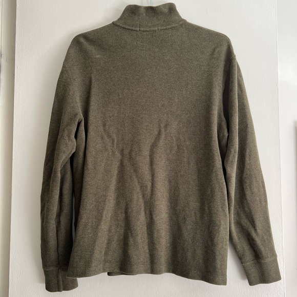 Men’s Ralph Lauren Olive Green Quarter-Zip Pullover - Picture 4 of 4